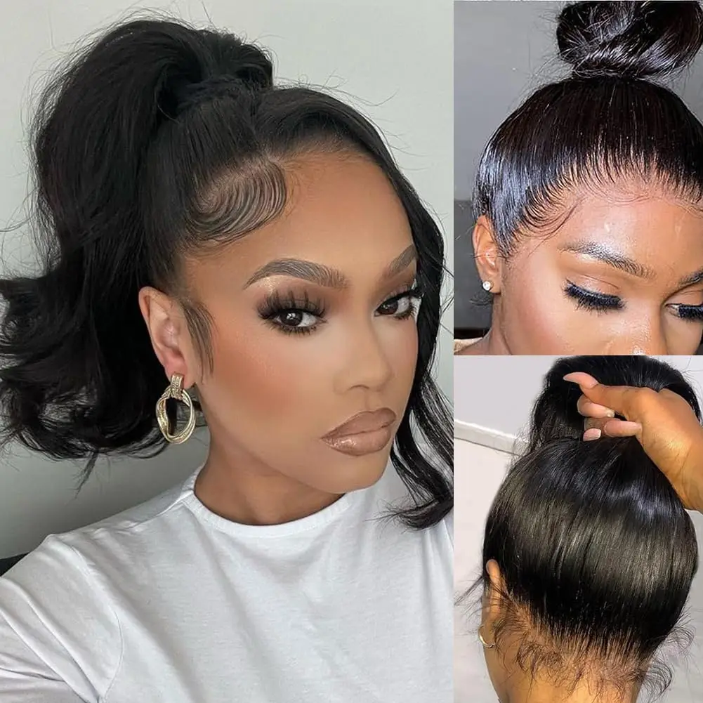 

360 HD Lace Front Wigs Human Hair Straight Wig 360 Frontal Wigs for Black Women 220% Density Straight 360 Lace Human Hair Wigs