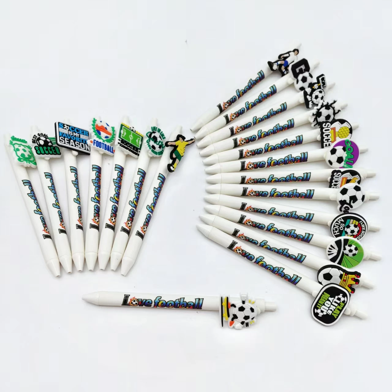 

6pcs/14pcs sports ball ballpoint pens, ballpoint pens for football enthusiasts, daily office and study stationery