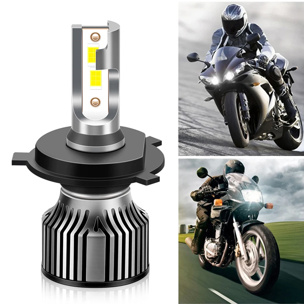 

1PC H1 H4 H7 H11 LED Motorcycle Headlight Bulb CSP for Car Motorcycle H4 9003 HB2 LED Hi/Lo High Low Beam Motorbike Headlamp 12V