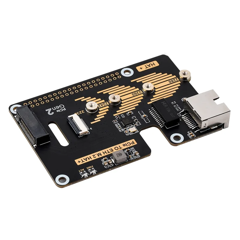 

Новости Адаптер Pcie к ETH и M.2 для Raspberry Pi 5, совместимый с высокоскоростным считыванием SSD Nvme M.2 размера 2280/2260/2242/2230