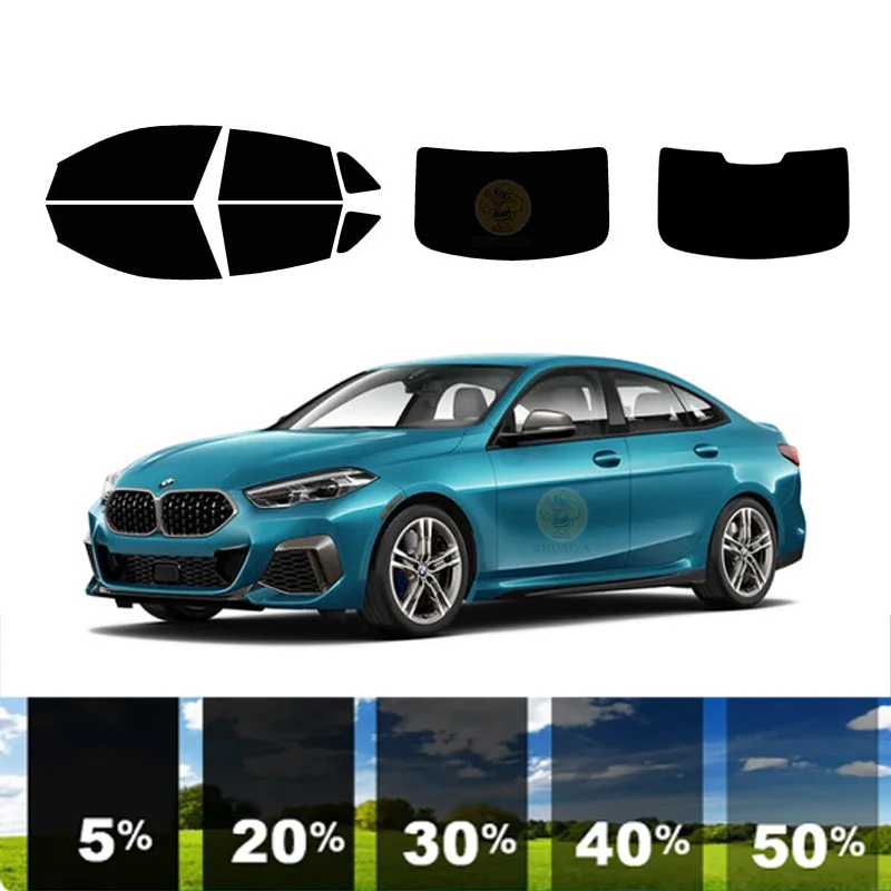 

precut Removable Window Tint Film For Car 100% UVR 5%-35%VLT Heat Insulation Carbon ﻿For BMW 2 SERIES 4 DR GRAN COUPE 2020-2023