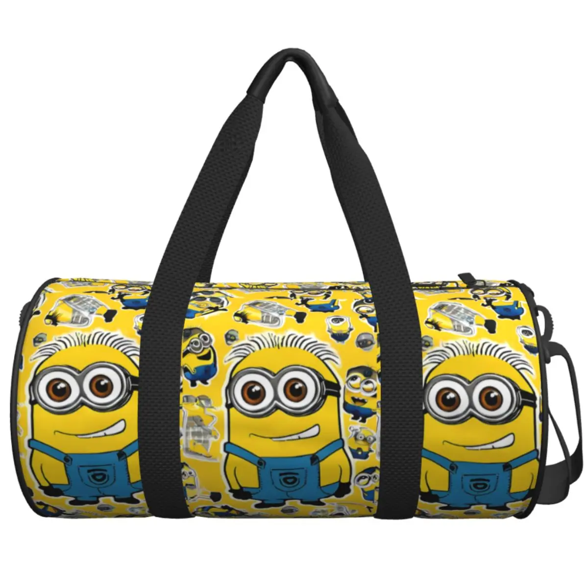 Cartoon M-Minions Print Travel Bag Large Sport Bags Oxford Male Female Design Gym Bag Swimming Cute Fitness Bag