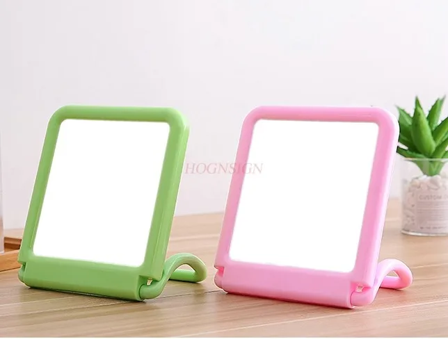 Desktop-Schminkspiegel, Desktop-Schminkspiegel, rechteckiger kleiner Spiegel, Hängespiegel, Badezimmerspiegel