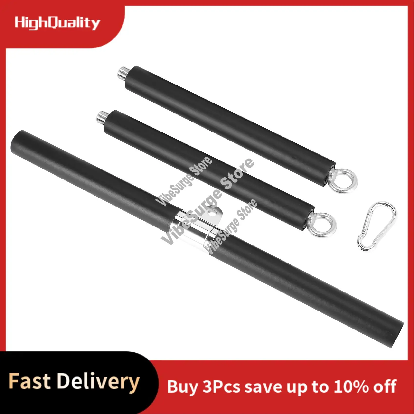 

ABWY-Multifunction Adjustable LAT Pull Down Bar Cable Machine Attachment For Home Gym Bench Press Squat Workout