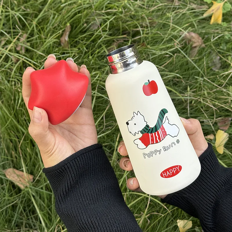 350/500ml Stainless Steel Student's Thermal Water Bottle/Thermos Cup,Double-layer Vacuum,Christmas Gifts,Sport Vacuum Flasks