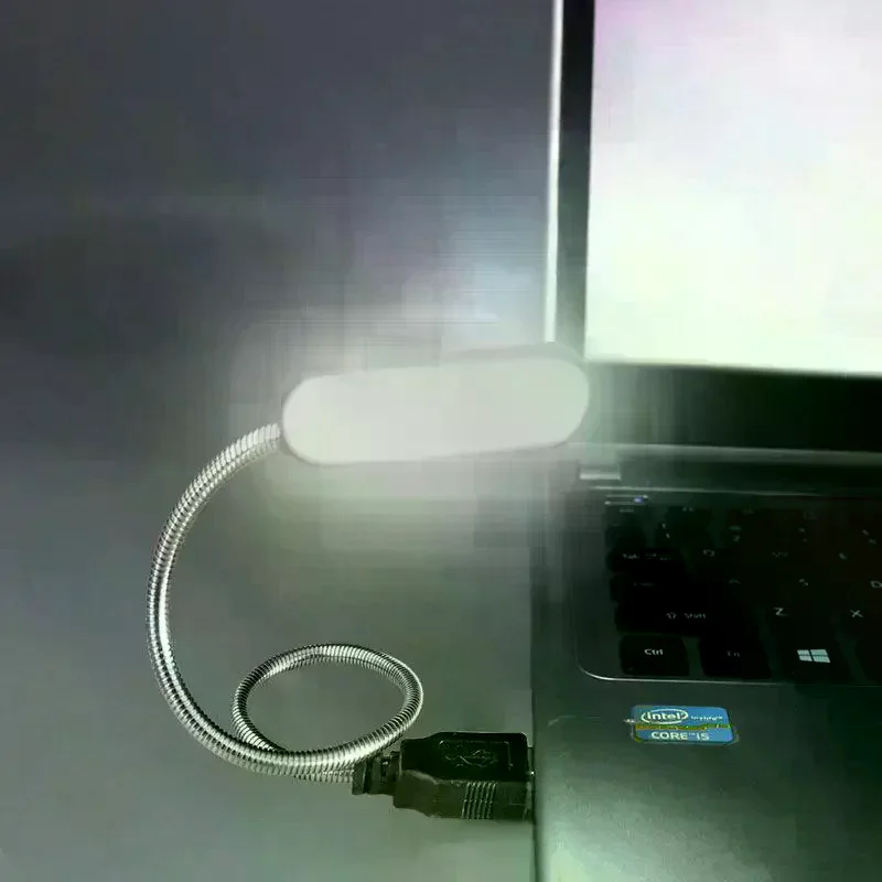 1PC Mini USB LED Light Book Light Flexible Reading Lamp Portable Night Light For Power Bank Laptop Notebook PC Computer