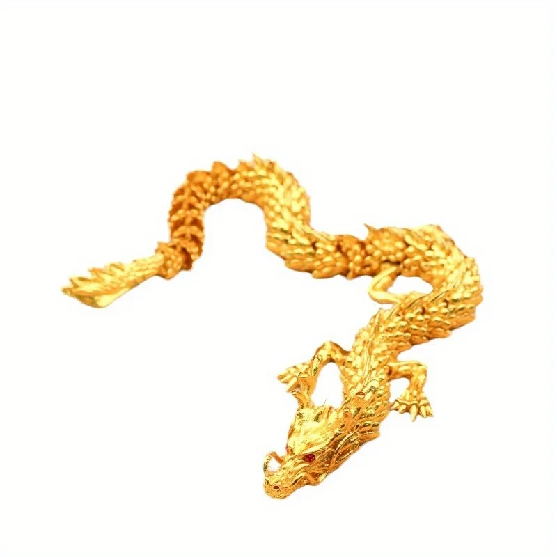 Alloy Gold Activity Dragon Figurine, Handle, Tea Pet, Versatile And Movable Tea Ceremony Decoration