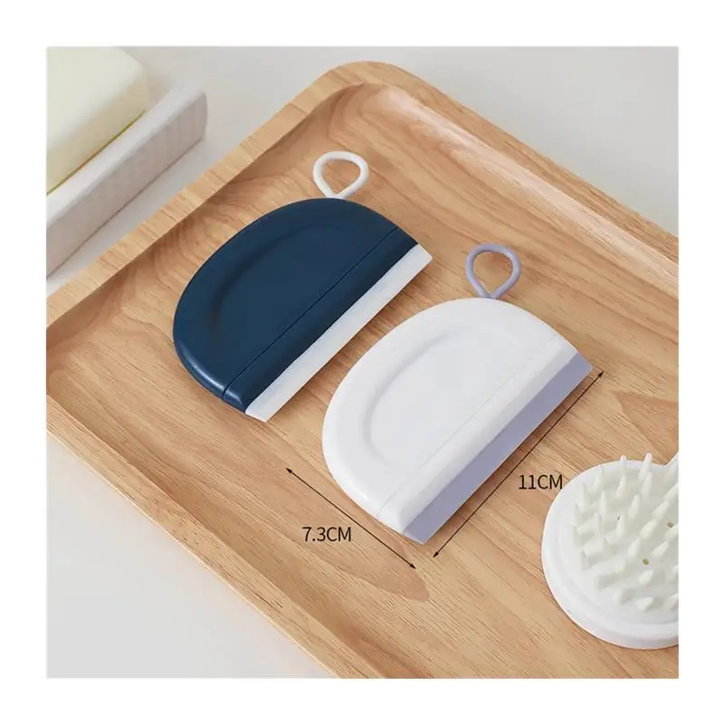 6pcs Modern Mini Window Squeegee TPR Rubber Shower Squeegee for Bathroom Mirror Kitchen Countertop Water Cleaning Scraper - view 4