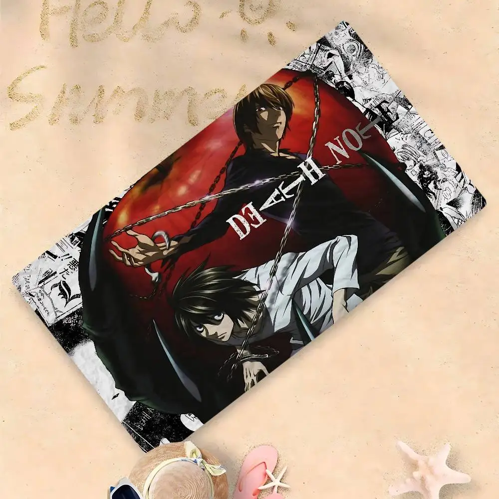Anime Death Note Microfiber Printed Beach Towel Mountain Climbing Yoga Beach Swimming Running Absorbent Soft Towel