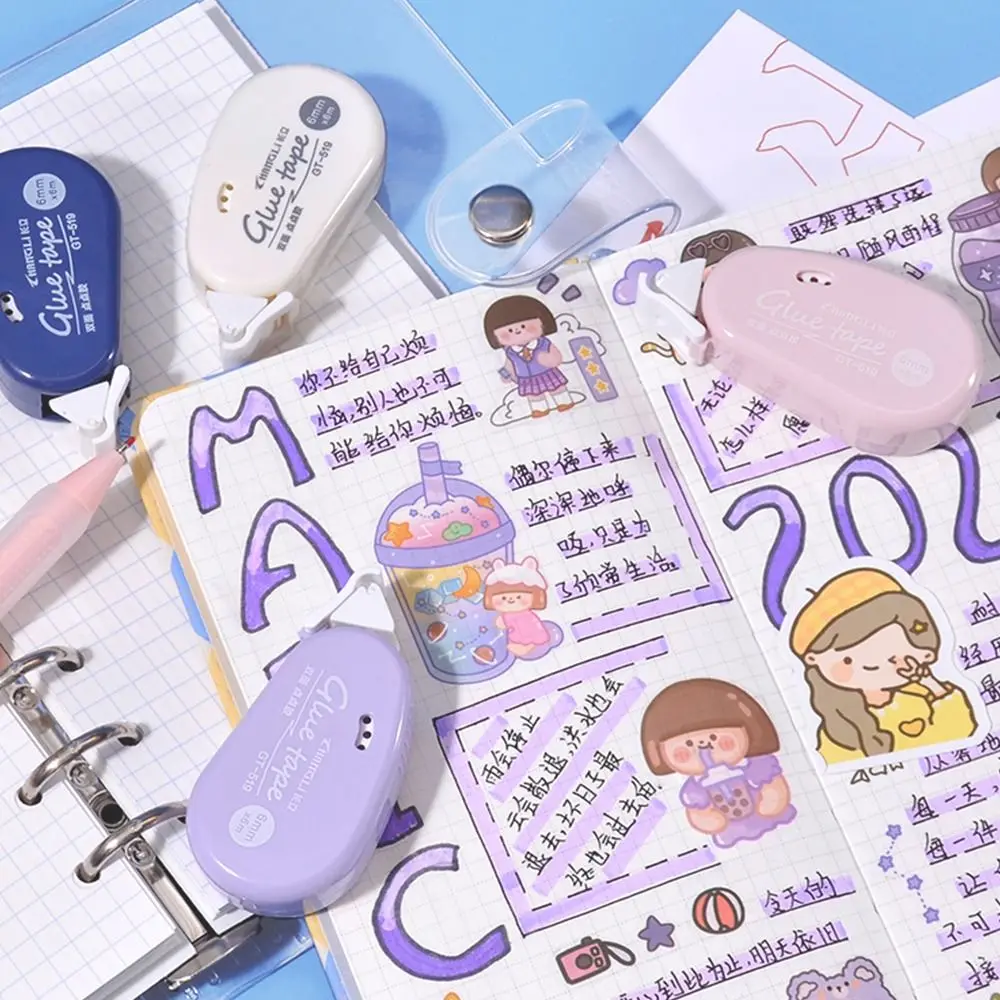 لوازم يوميات مجلة اللوازم المكتبية نقطة الغراء الأسطوانة أشرطة شريط لاصق على الوجهين لتقوم بها بنفسك القرطاسية لتقوم بها بنفسك لوازم الحرفية #5