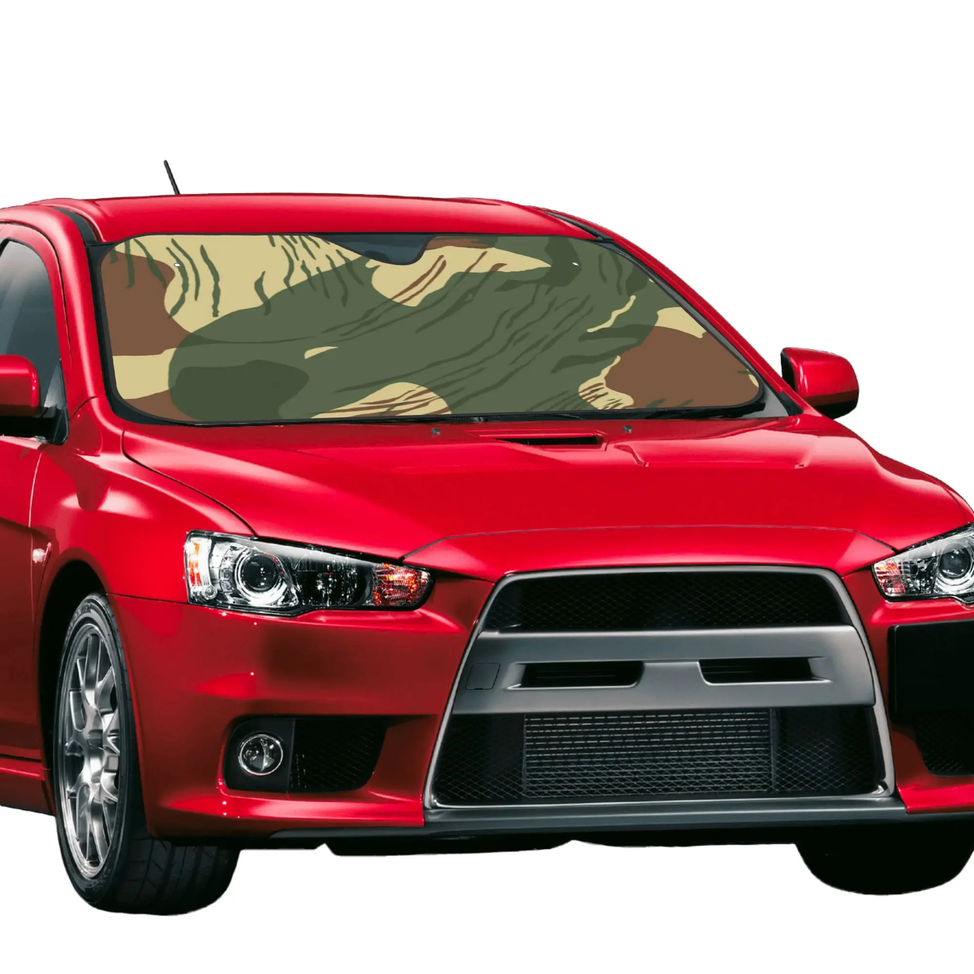 Rhodesian War Camouflage Car Front Window Sun Shade Heat Insulation Cover Portable UV Protection Covers Car Solar Protection
