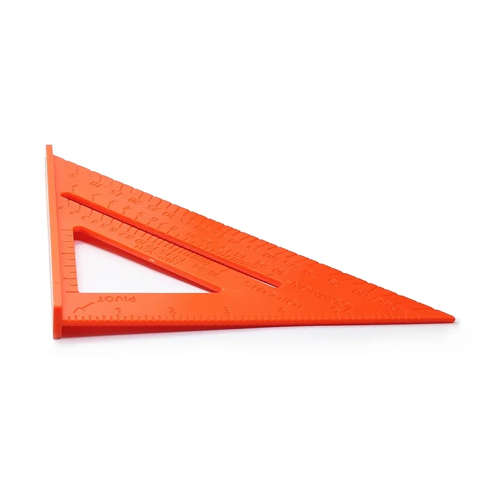 1Pc Triangular Ruler Plastic Carpentry Gauges 182*186*260mm 7inch For Woodworking Construction Measuring Tools Marking Angles