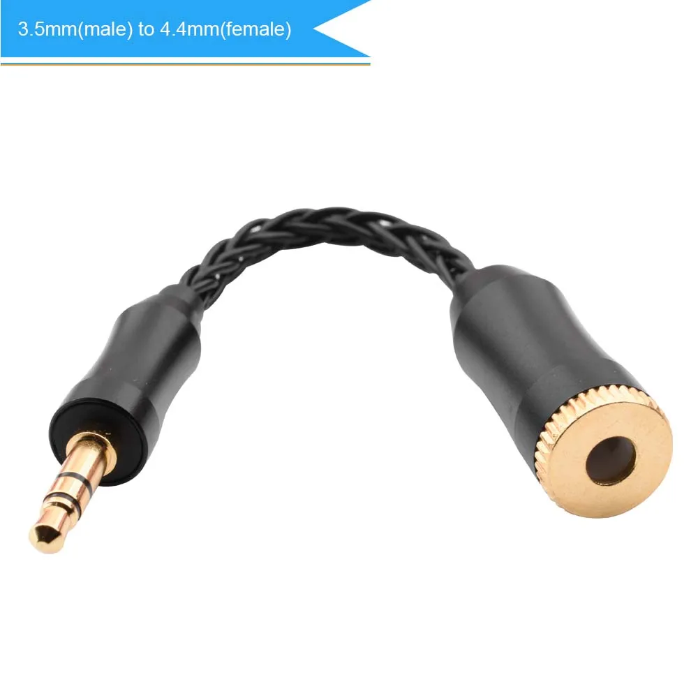 3.5mm Balanced Male To 4.4mm Stereo Female Adapter Cable For NW‑ZX507 DMP‑Z1 NW‑ZX300A NW‑WM1Z Headphone Adapter Cable