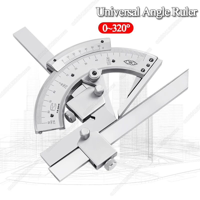 Angle Ruler 0-320 Degree Universal Protractor 0.02 Precision Goniometer Angle Finder Measuring Tools Caliper Universal