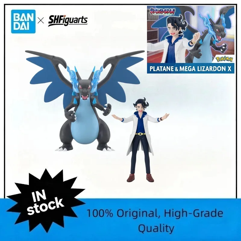 

Pre Sale Bandai Original Scale World POKEMON Kalos Region Charizard X Professor Augustine Sycamore Anime Figures Toys