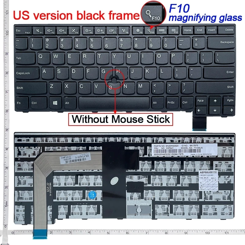 New US keyboard for Lenovo T460S T460 S2 T470S  ThinkPad 13 S2 2nd