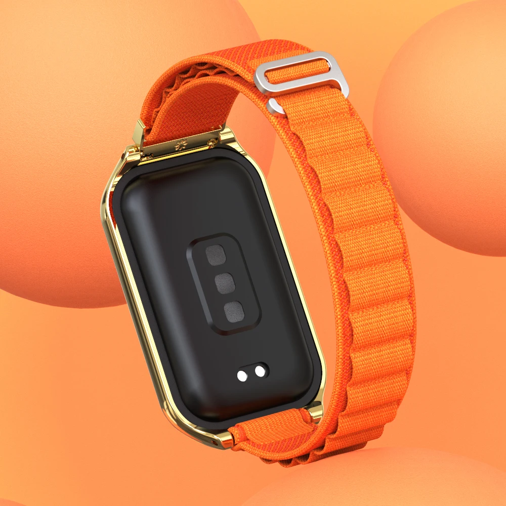 Mi Band 9 Active Strap Nylon Loop Bracelet for Xiaomi Smart Band 9 Active Smart Watch Wrist Belt Accessories