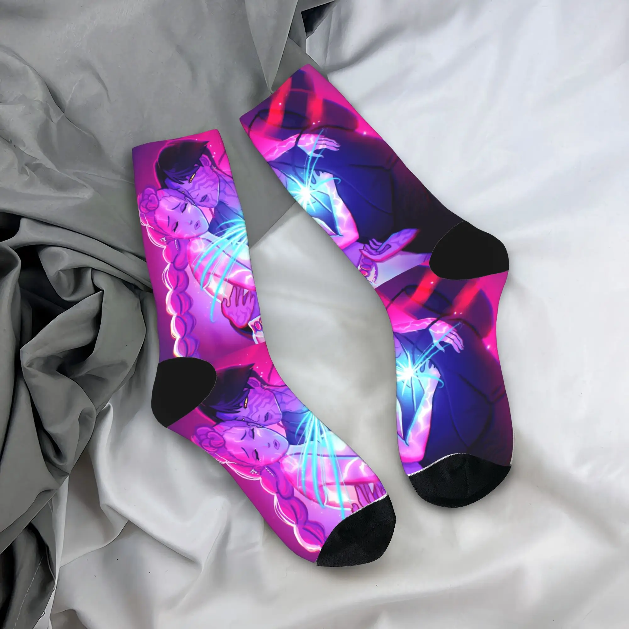 

Baby Saja KPop Demon Hunters Chibi Art Stockings Leisure Socks Adults Men Warm Soft Socks Autumn Climbing Custom Anti Slip Socks