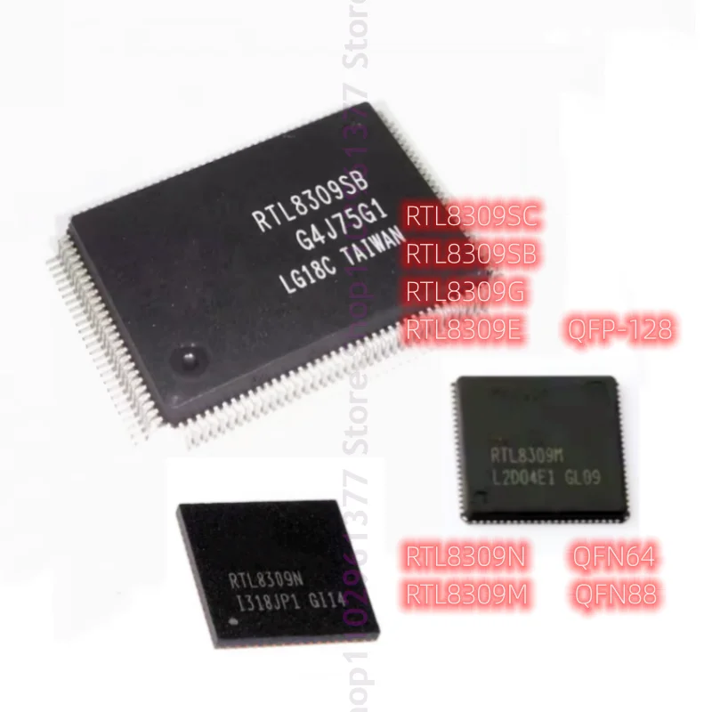 10pcs New RTL8309SC RTL8309SB RTL8309G RTL8309E QFP-128 RTL8309N RTL8309M QFN64 Ethernet controller chip