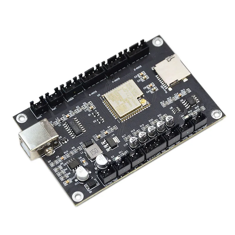 Placa de Control de máquina de grabado láser/CNC, escudo CNC, GRBL 1,1, WIFI, puerto USB, Control de 3 ejes, controlador sin conexión