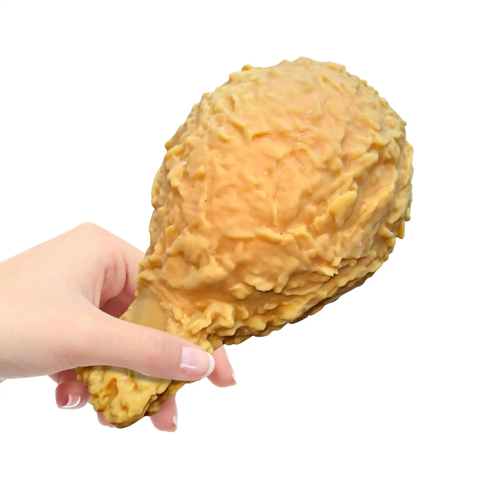 Simulated Fried Chicken Leg Shaped Stress Relief Toy Soft Anti-Anxiety ADHD Sensory Fidget Toy for Kids Adult Party Favors