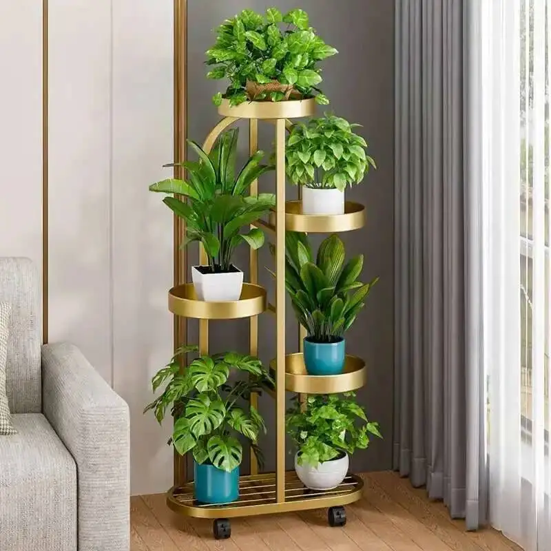 

Rack Flower Designer Living Aesthetics Room Minimalist Flower Stand Light Luxury Fashion Decorations Porte Plantes Furniture