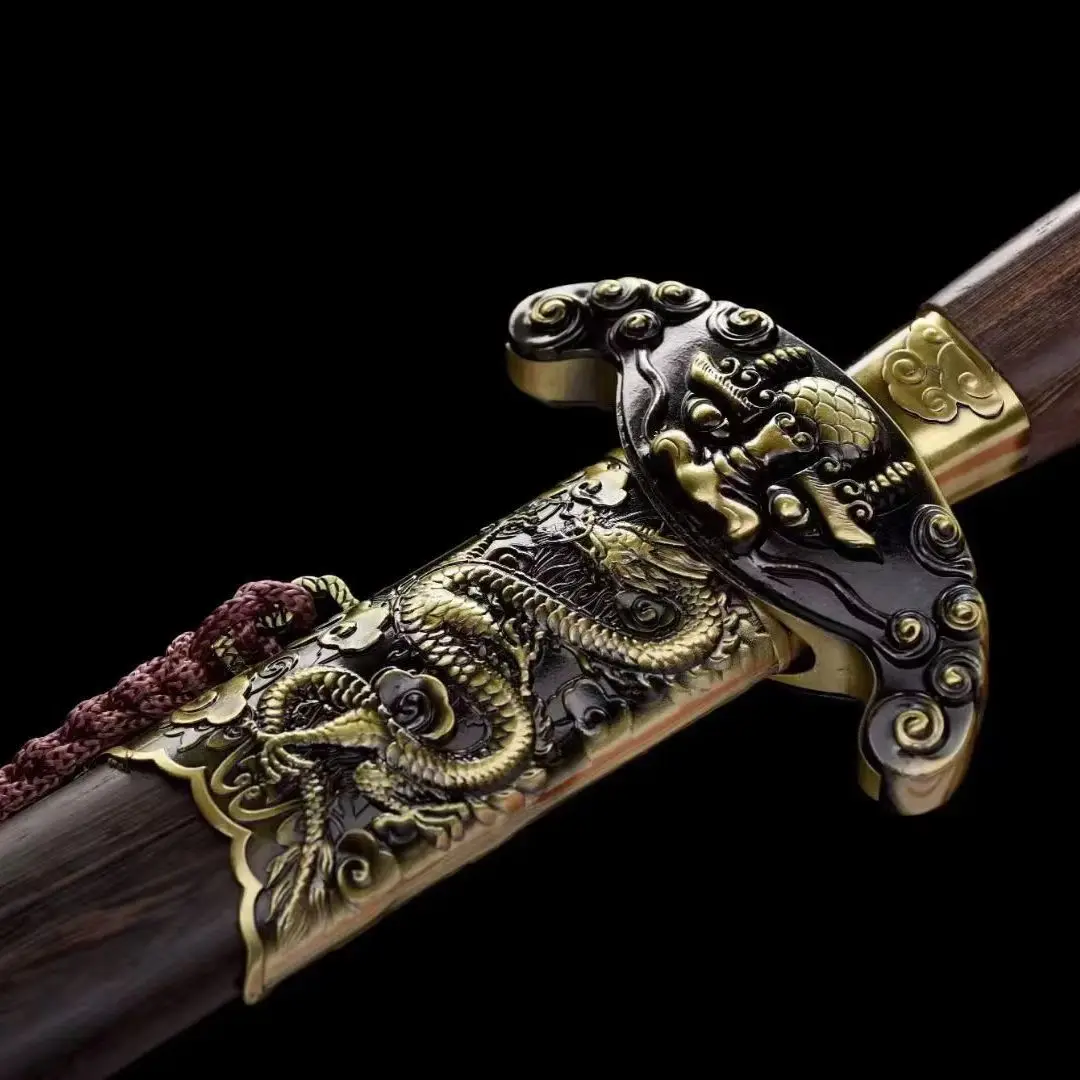 Cosplay a Chinese name sword, Zhi Xiao Katana, steel blade. Rosewood Saya. Performance decoration of a real sword. Not sharp.