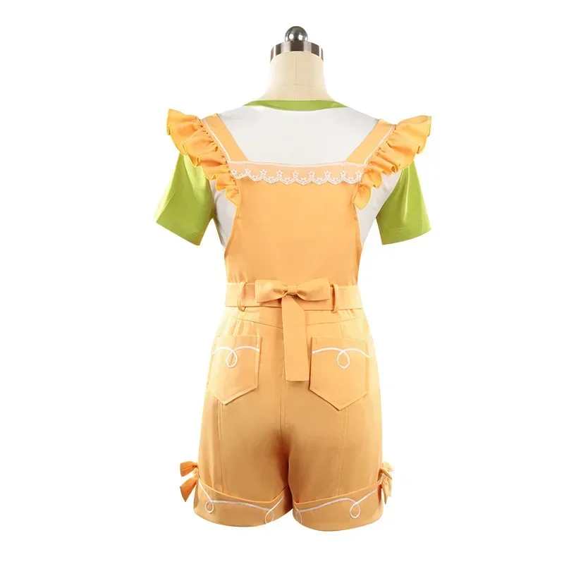 Infinity Nikki Cosplay Game Anime Nikki Costume Yellow Lovely Rompers Overalls Uniform Halloween Party Play Adults Outfit Anime