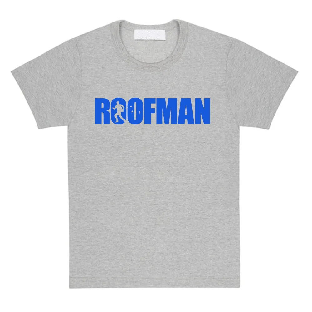 ユニセックスストリートウェアテレビルーフマンレタープリント Tシャツ半袖綿ルーズ男性 Tシャツ O ネックファッションカジュアル女性 Tシャツ