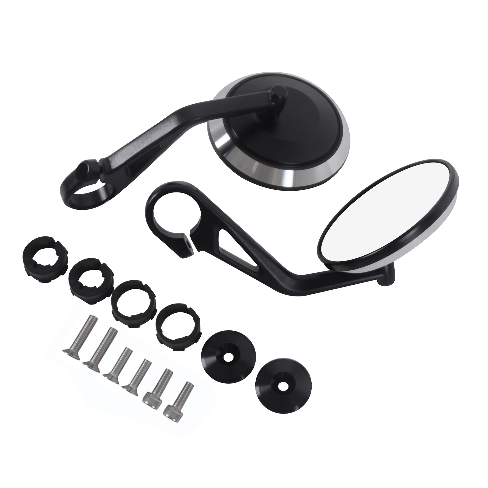 Motorcycle Handlebar Rearview Round Handle Bar End Mirror For Triumph Rocket 3 Daytona 660 Speed Triple 1200 RS RR