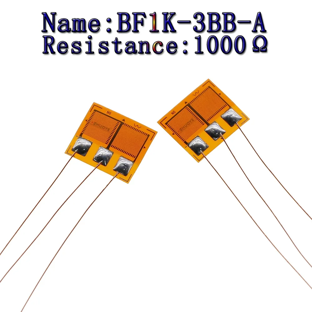 10pcs  BF1K-2BB-A Weighing Sensor Foil Type Strain Gauge Half Bridge Type  High-precision 1000 Ohm  Resistive Type Strain Gauges