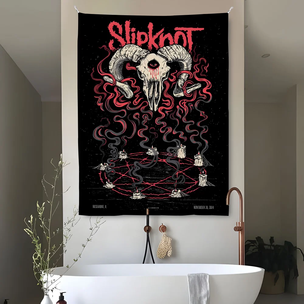 S-Slipknot Band Rock Roll Tapestry Perfect For Home&Living Bedroom Decor Wall Art Backdrop Banner