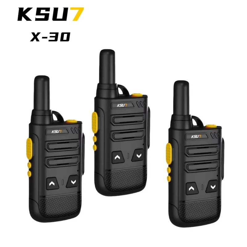 KSUN Professional Walkie Talkie Transmitter, 16 Channels Mini Two-Way Radio, USB Fast Charge Slim Uhf.x-30(2022)sl