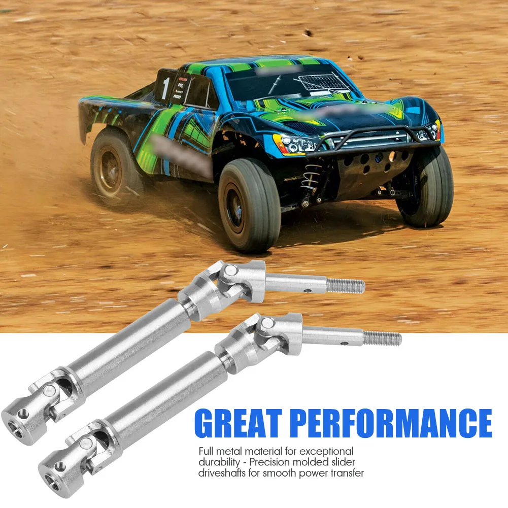 Stainless Steel Front Axle Shaft and Rear Drive Shaft For 1/10 Traxxas Slash 2WD 4X4 Rustler RC Car Upgrade Parts