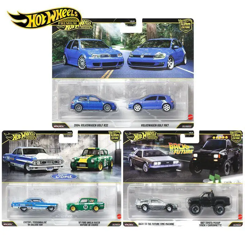 

Hot Wheels 2026 Premium Car Culture Series Hbl96 Cars Model Two-Car Suit Alloy 1:64 Car Model Ford Collect Toy Birthday Gifts