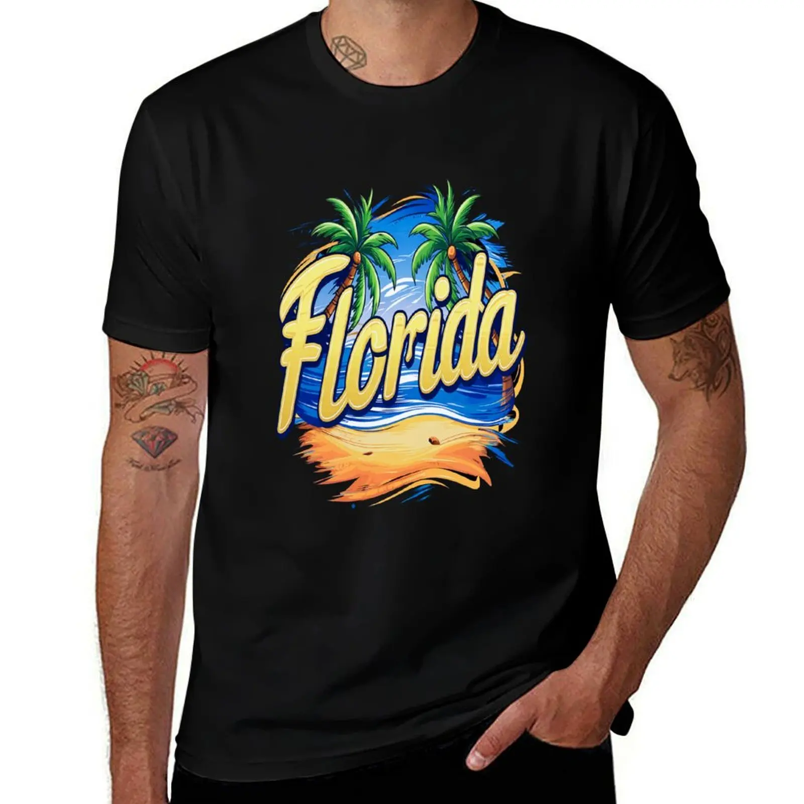 T-shirt Floridian Bliss, t-shirt décontracté et utilitaire