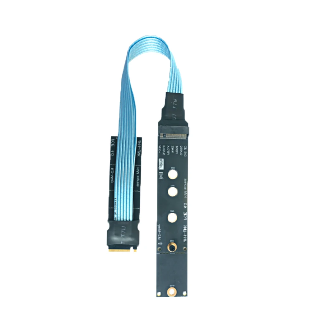 Cavo adattatore di prolunga SSD Multi-foro M.2 NVMe schermato ad alta velocità GEN4 supporto cavo placcato argento Pcie 4.0 3.0 X4