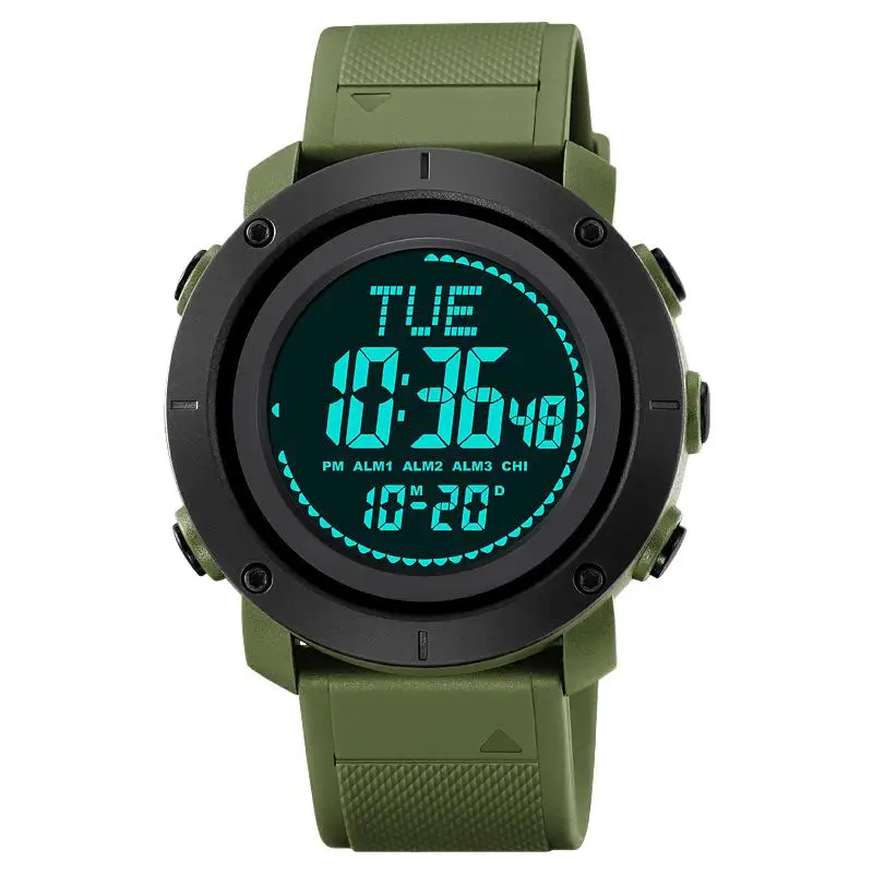 SkmeiSingle Movement Watch Bússola Masculina Esportes Relógio Eletrônico Despertador À Prova D 'Água Multifuncional Relógio Eletrônico Masculino