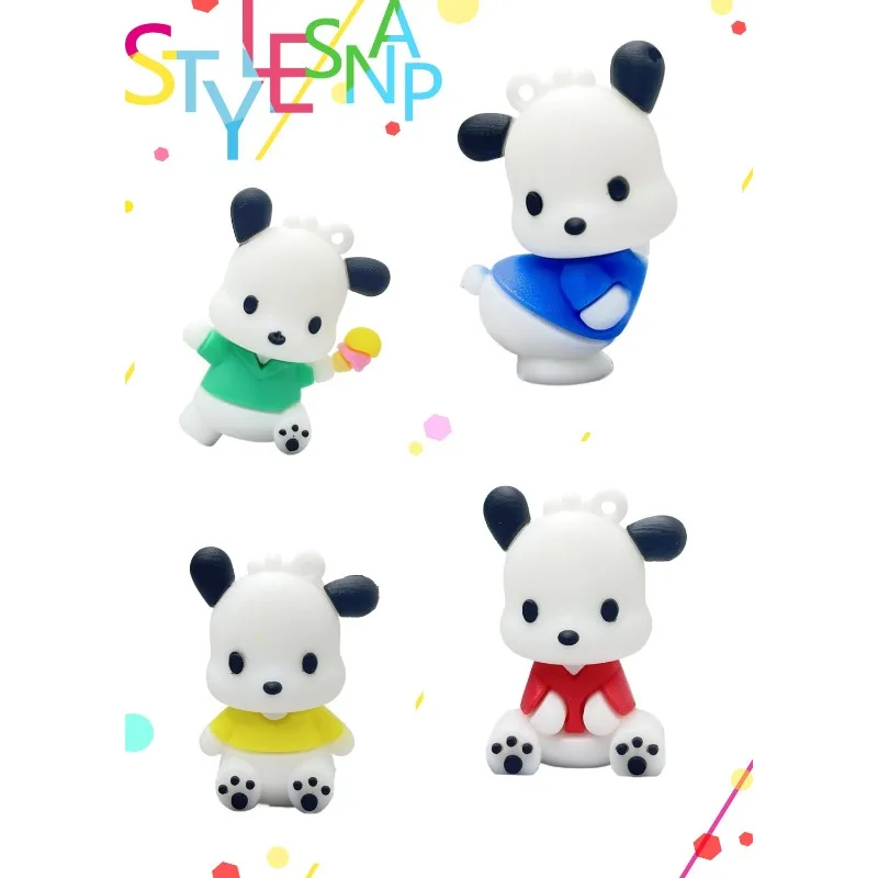 

Sanrio Pochacco Decoration Doll Anime Figure My Melody Cute Toys Q Figural Car Desk Cake Decoration Model Children Birthday Gift