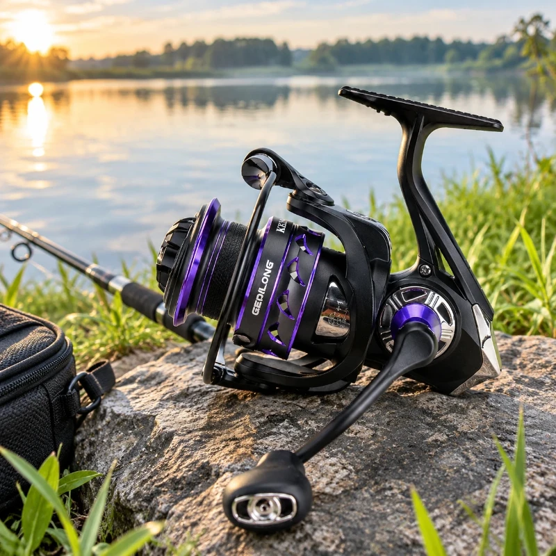 New All-Water Metal Fishing Wheel Spinning Reel Fishing Rod Wheel Long-Distance Casting Reel Fishing Wheel Non-Return Switch