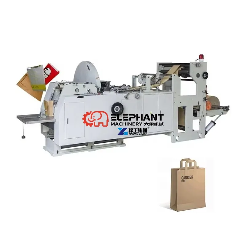 Bottom Brown Kraft Paper Making Machine Custom Bag Size Paper Bag Maker for Shopping and Gift Paper Bag Processing