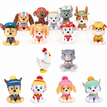 איכות גבוהה 2024 פאו פטרול צ'ייס אברסט חתול תרנגולת קאוואי צעצועי בובה ממולאת אנימה מתנת יומולדת לילדים מתנה