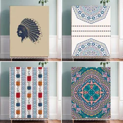 Bohemia Cabinet Dust Cover Short Curtain Half-curtain Kitchen Storage Shoe Shelf Wardrobe Dust Cover Window Door Decor Curtain
