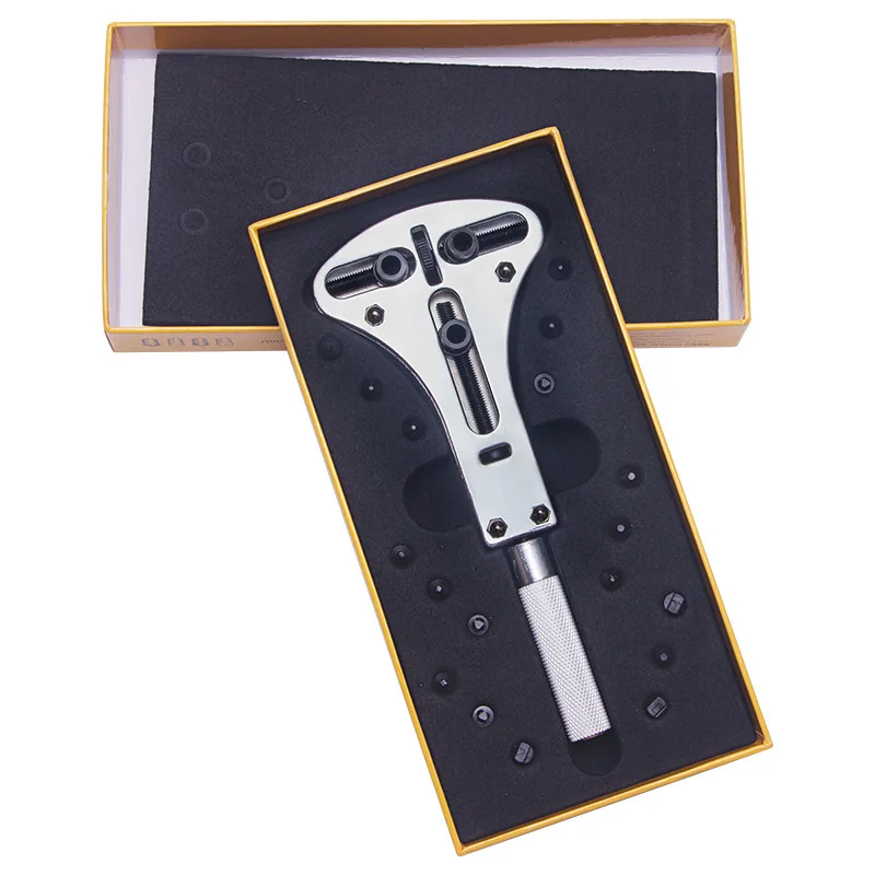 Kit Alat Perbaikan Jam Tangan 55Mm Pembuka Penutup Belakang Jam Tangan Kunci Pas Penghilang Belakang Sekrup Dapat Disesuaikan Alat Perbaikan Pembuka Belakang Jam Tangan