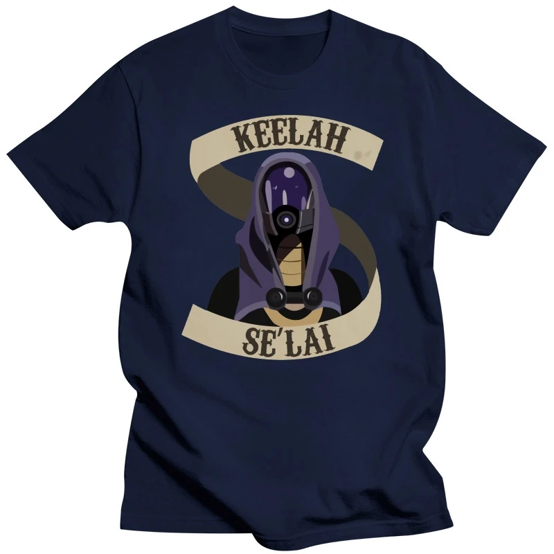 Tali Zorah Crew Neck TShirt Mass Effect Commander Shepard Asari Game Fabric Basic T Shirt Men Clothes Fashion Fluffy Hot Sale