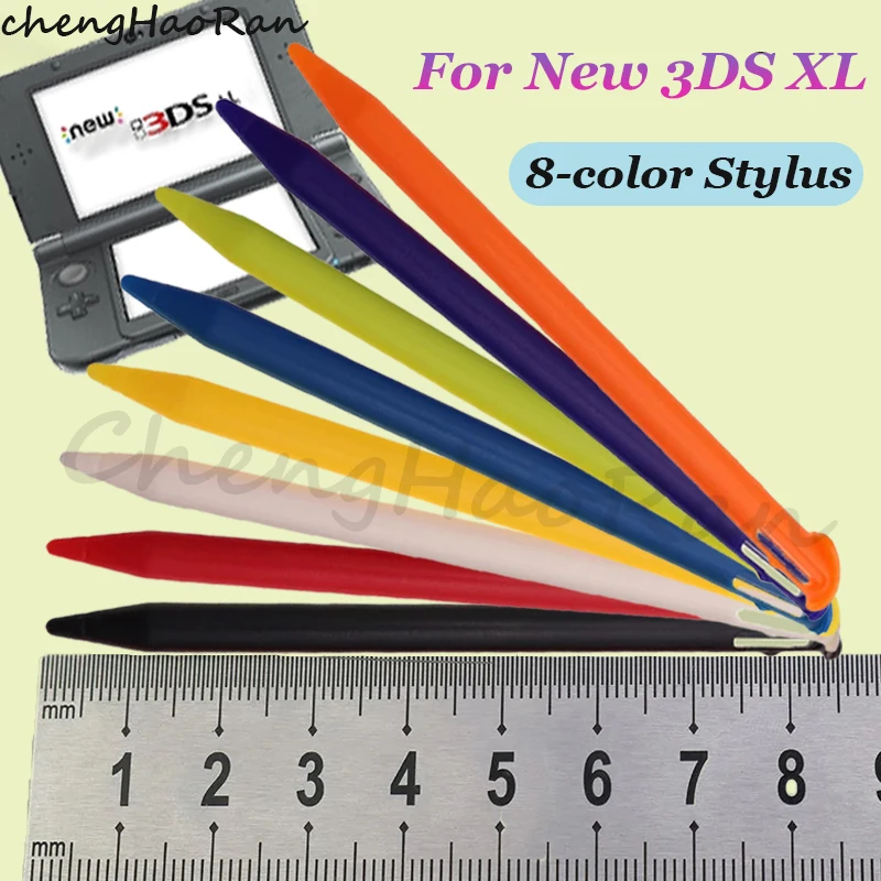 새로운 3DS XL/LL 게임 콘솔 교체 펜 용 1PC 스타일러스 펜 플라스틱 터치 스크린 펜 스크린 스타일러스 펜 8 색