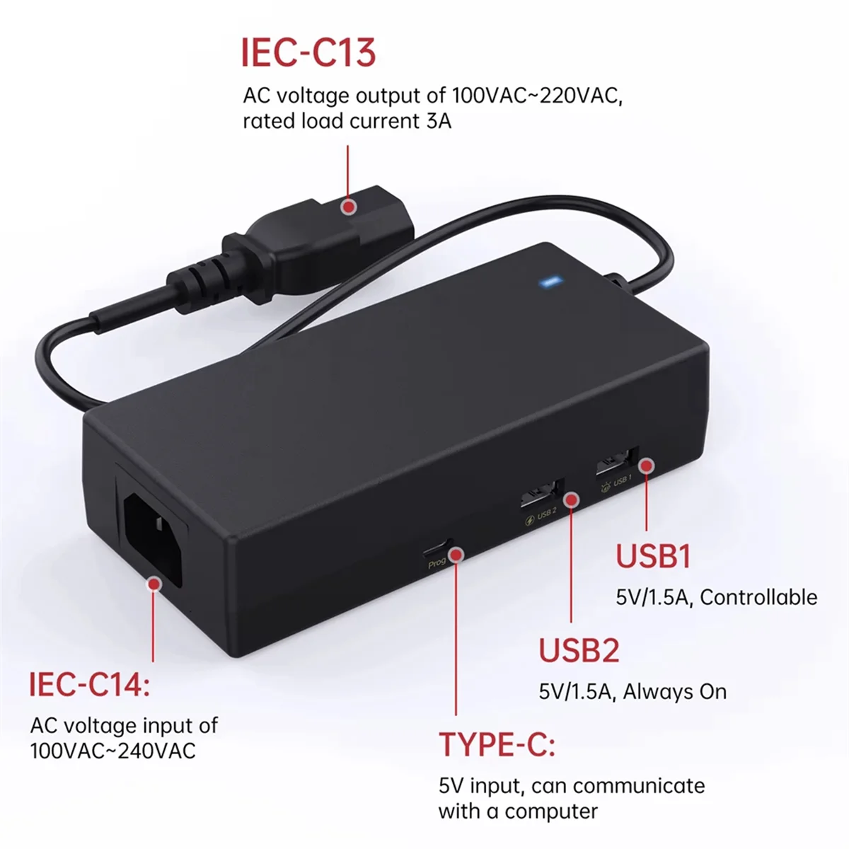 

ABJU Panda PWR Power Wireless Control Multi-Printer Power Control for P1 X1 A1 K1 Neptune PandaTouch