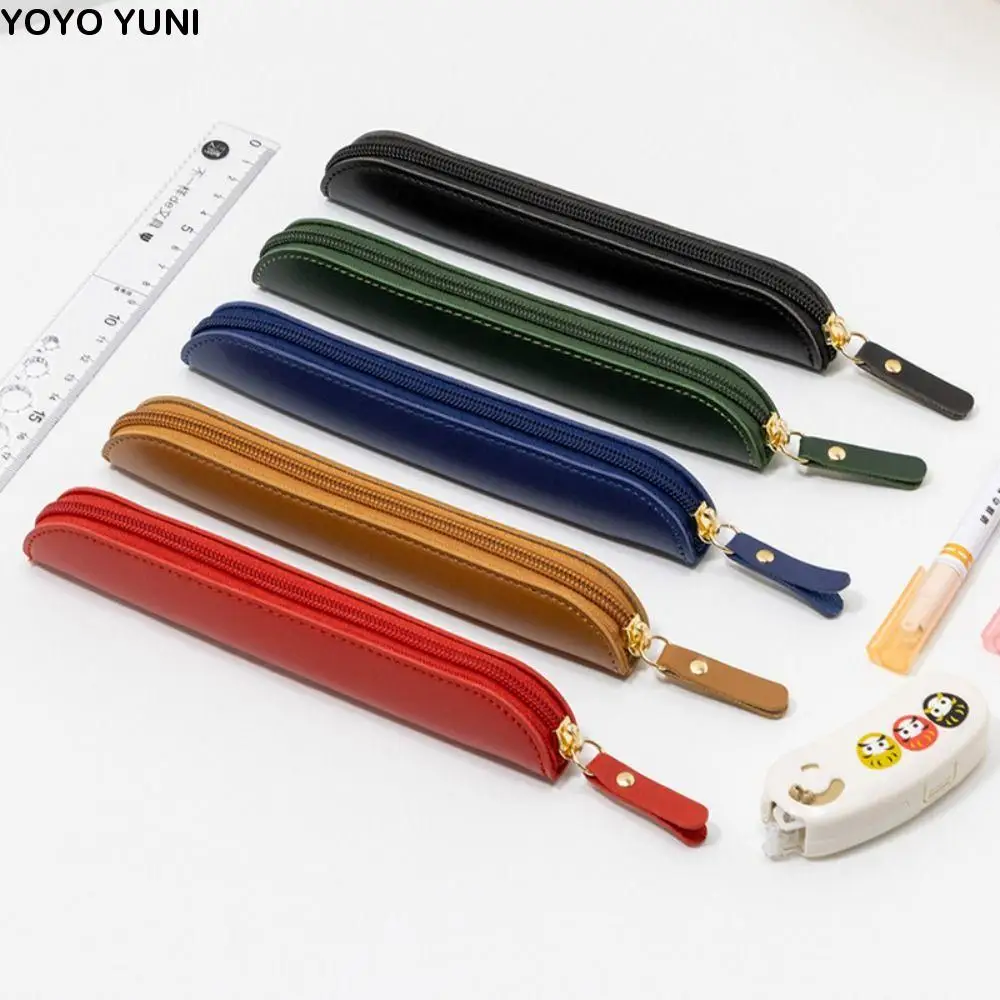 

Desktop Organizer Business Fountain Pen Case Waterproof Handmade Leather Pen Protective Cover High-end Pencil Bag Pen Cover