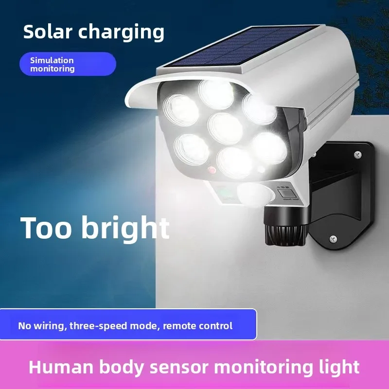 

Новый домашний солнечный свет — мониторинг моделирования, индукция человеческого тела, водонепроницаемый, пульт дистанционного управления, идеально подходит для наружных дворов