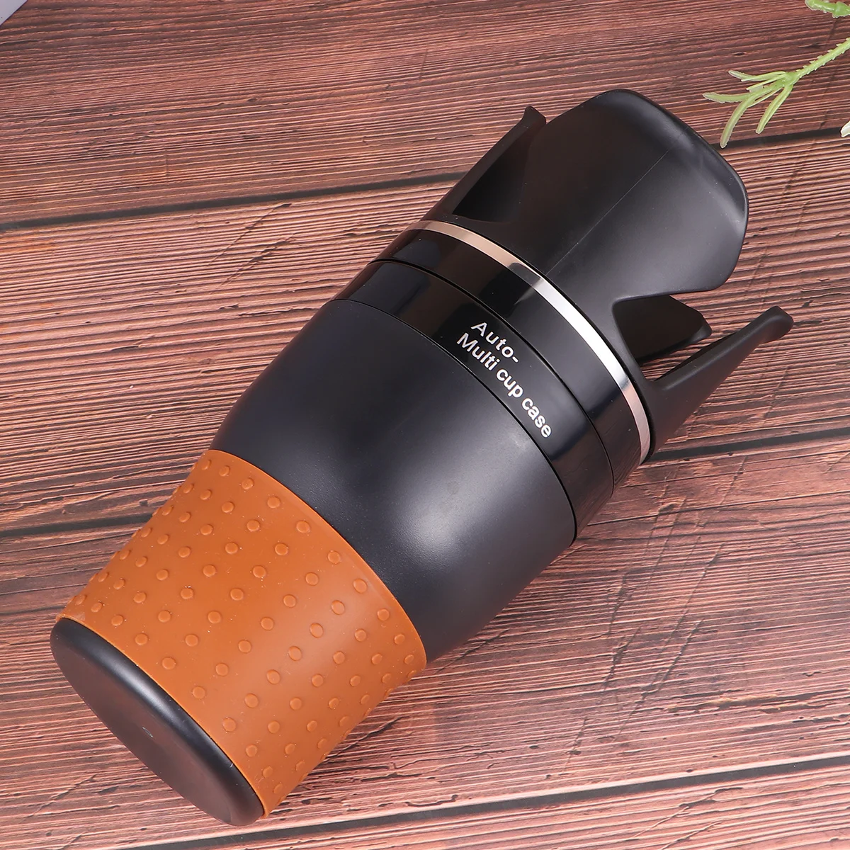 Uchwyt samochodowy na napoje, czarny, silikonowy, ABS, obrotowy, oszczędzający miejsce, na butelkę z wodą, telefon komórkowy, długopis, łatwy montaż, łatwy czyszczenie.